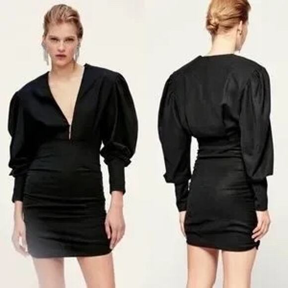 Isabel Marant Stella Puff Sleeve Mini Dress - Picture 10 of 10